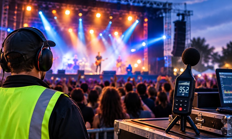 Höga ljudnivåer på konserter och events - ljudmätning och bullerkontroll för arrangörer